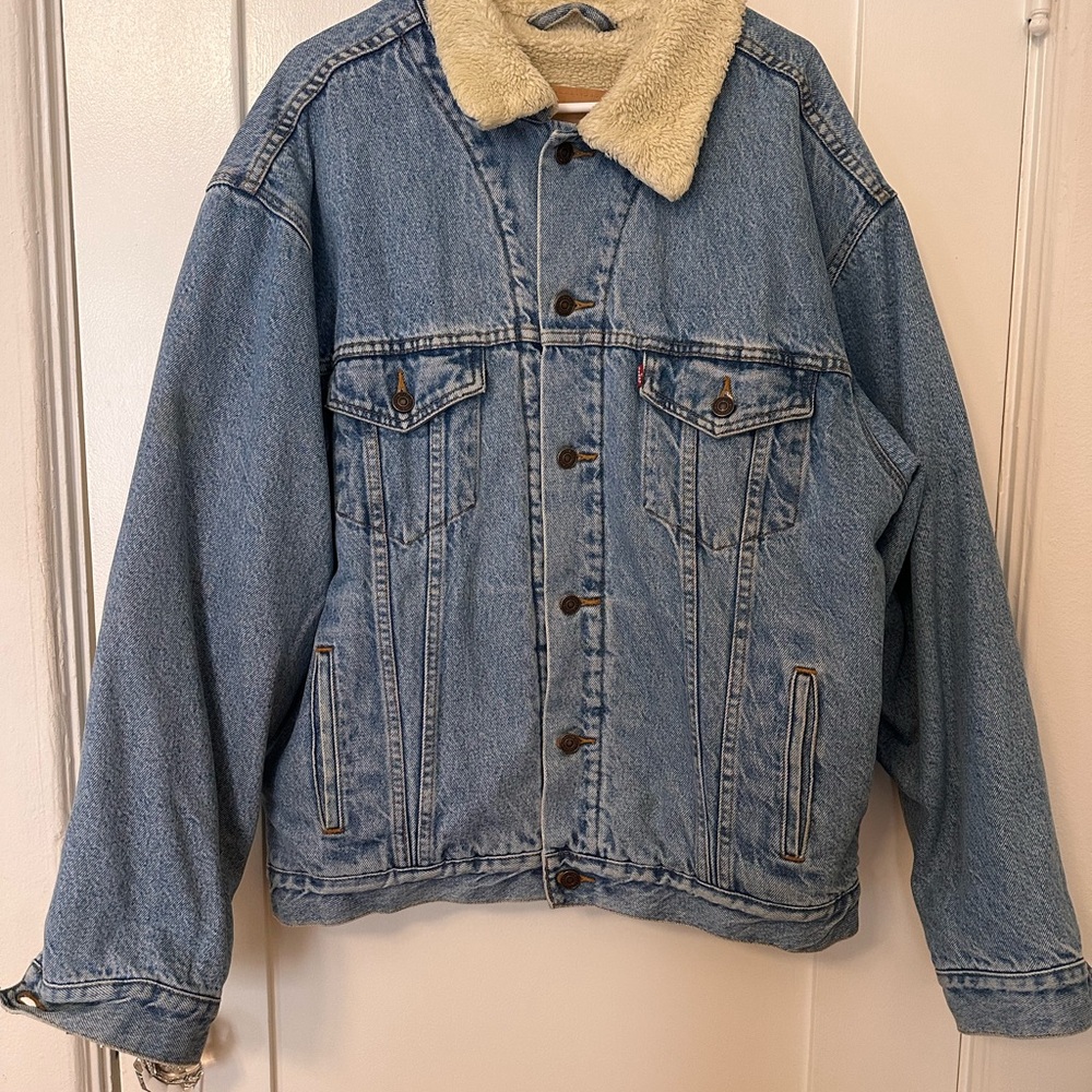 Levi's Vintage Blue Denim Sherpa Jacket